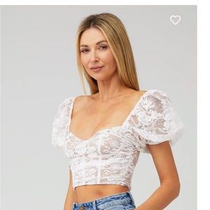For love & lemons Rosalie crop top